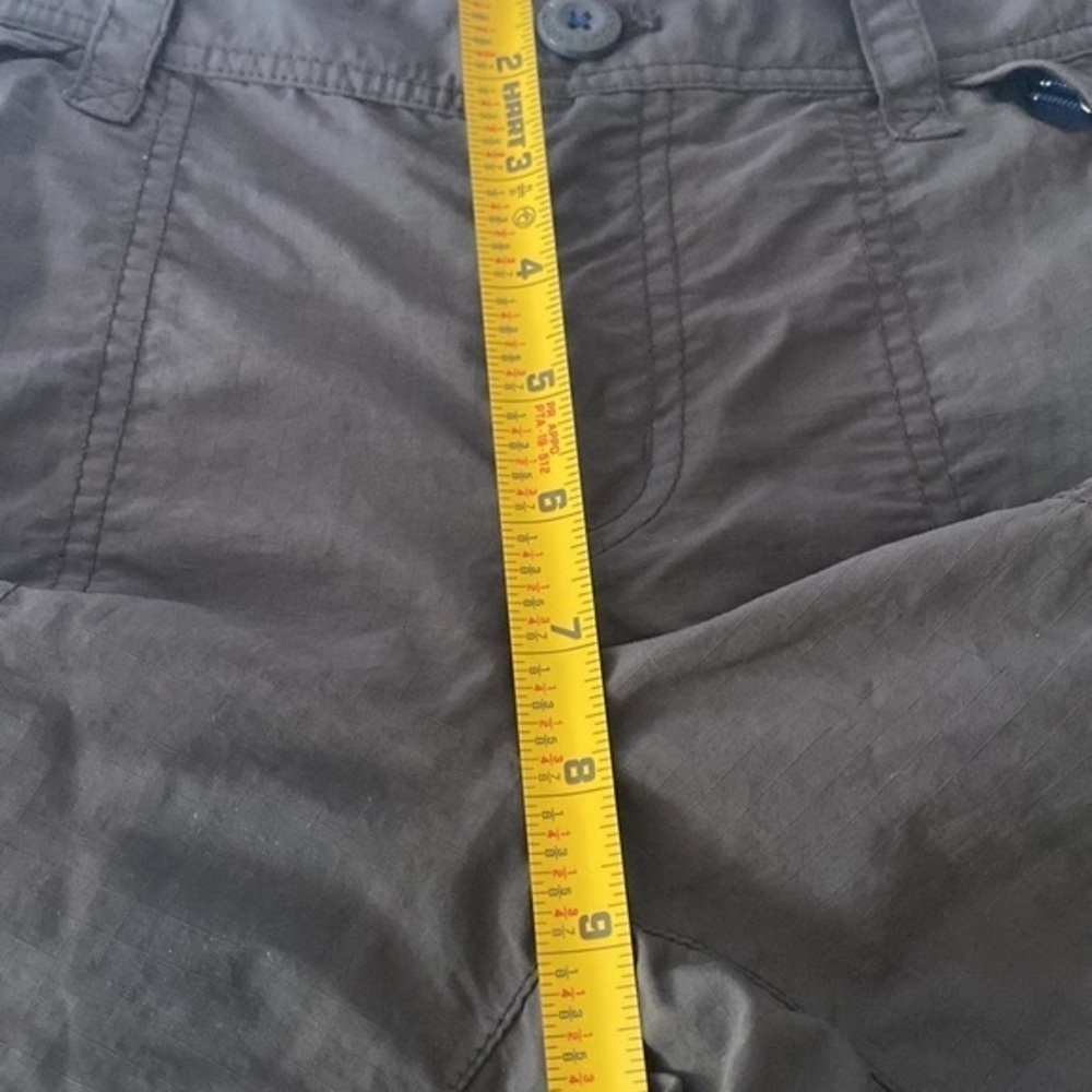 Eddie Bauer Olive Green Women 100% Nylon Cargo Pants 12 EUC - Picture 6 of 14